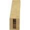 Ekena Millwork 3-inch W x 10-inch D x 10-inch H Pescadero Rough Cedar Woodgrain TimberThane Knee Brace, Primed BRCUR03X10X10PECRCPR - alternate 6